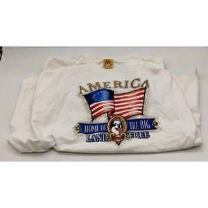 VTG BIG DOGS 2001 AMERICA HOME OF THE BIG LAND OF THE FREE T-SHIRT XL